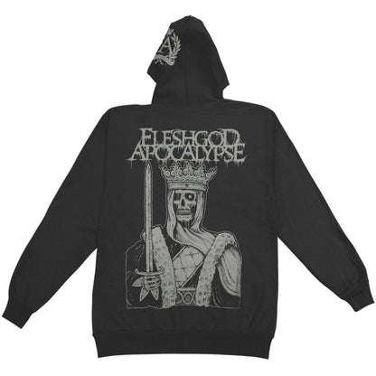 Fleshgod Apocalypse Emblem Dead King Zippered Hooded Sweatshirt