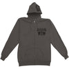 Emblem Dead King Zip Hoodie Zippered Hooded Sweatshirt