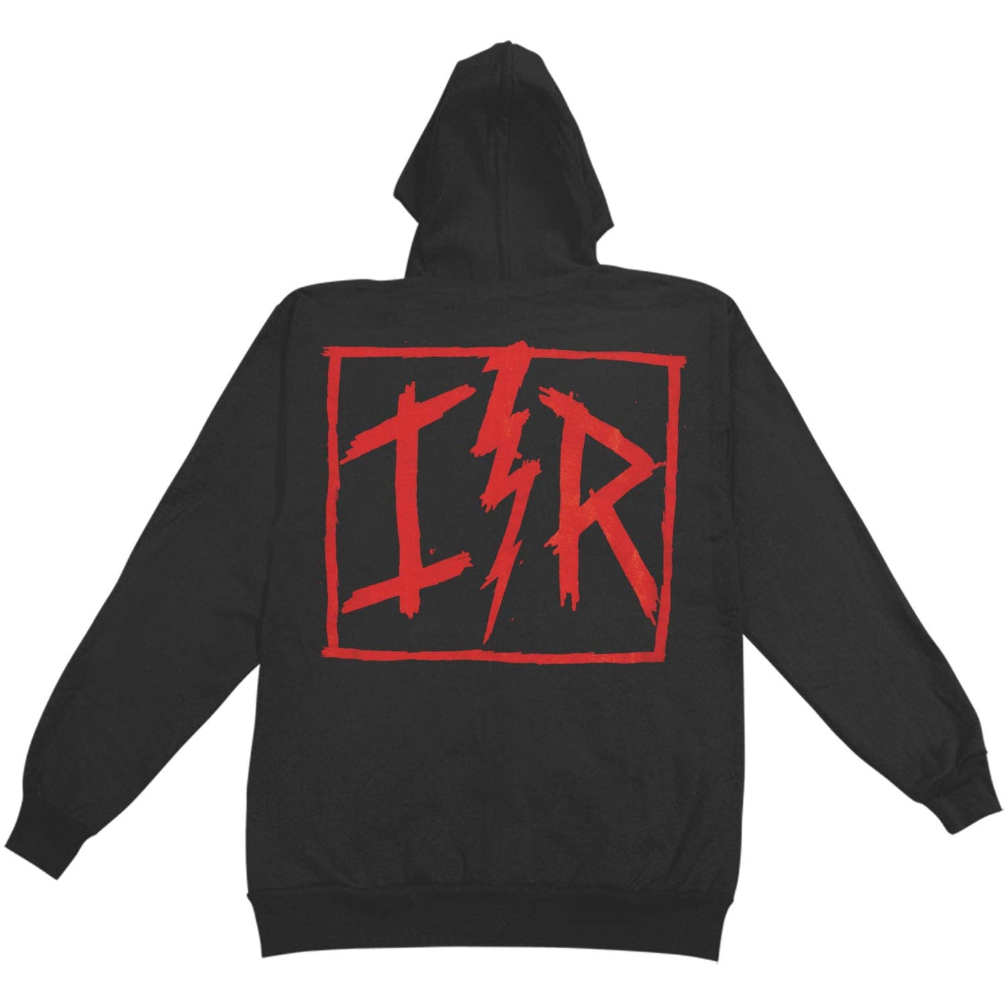 Iron Reagan Red Logo Zip Hoodie Zippered Hooded Sweatshirt