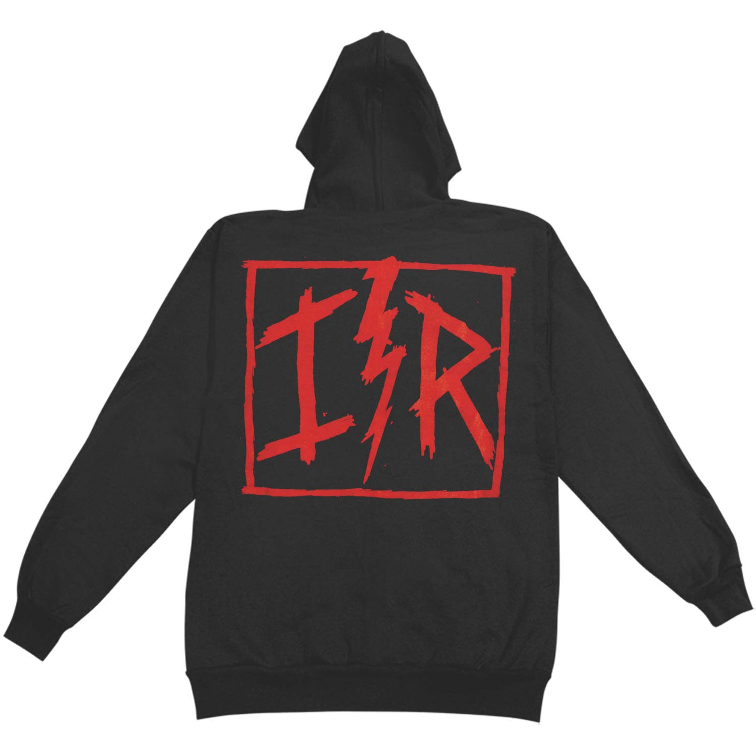 Iron Reagan Red Logo Zip Hoodie Zippered Hooded Sweatshirt
