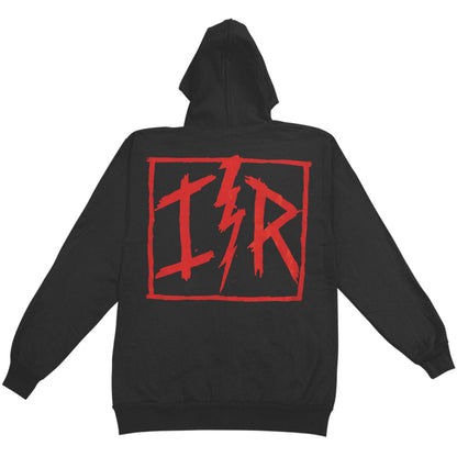 Iron Reagan Red Logo Zip Hoodie Zippered Hooded Sweatshirt