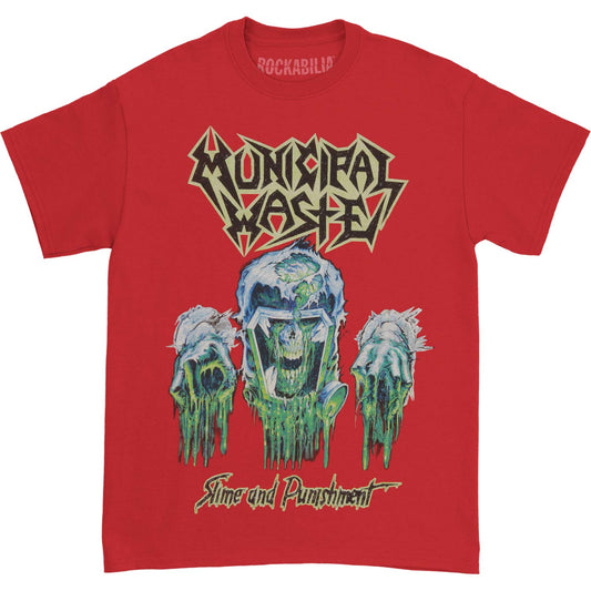 Municipal Waste Slime And Punishment Red T-shirt