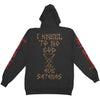 Gold Logo / I Kneel To No God Zippered Hooded Sweatshirt