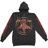 Gold Logo / I Kneel To No God Zippered Hooded Sweatshirt