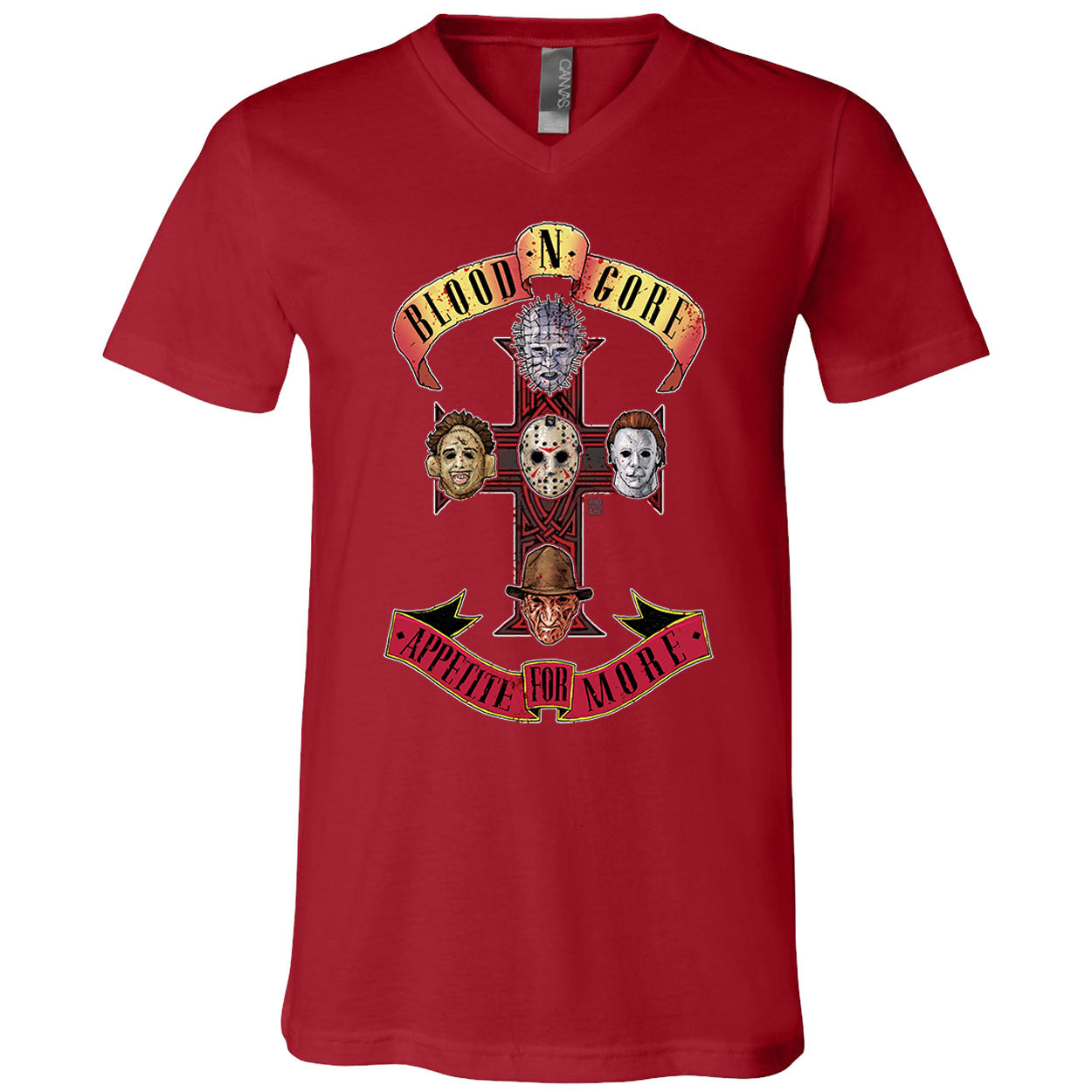 Big Chris Art Appetite for More V-Neck T-shirt