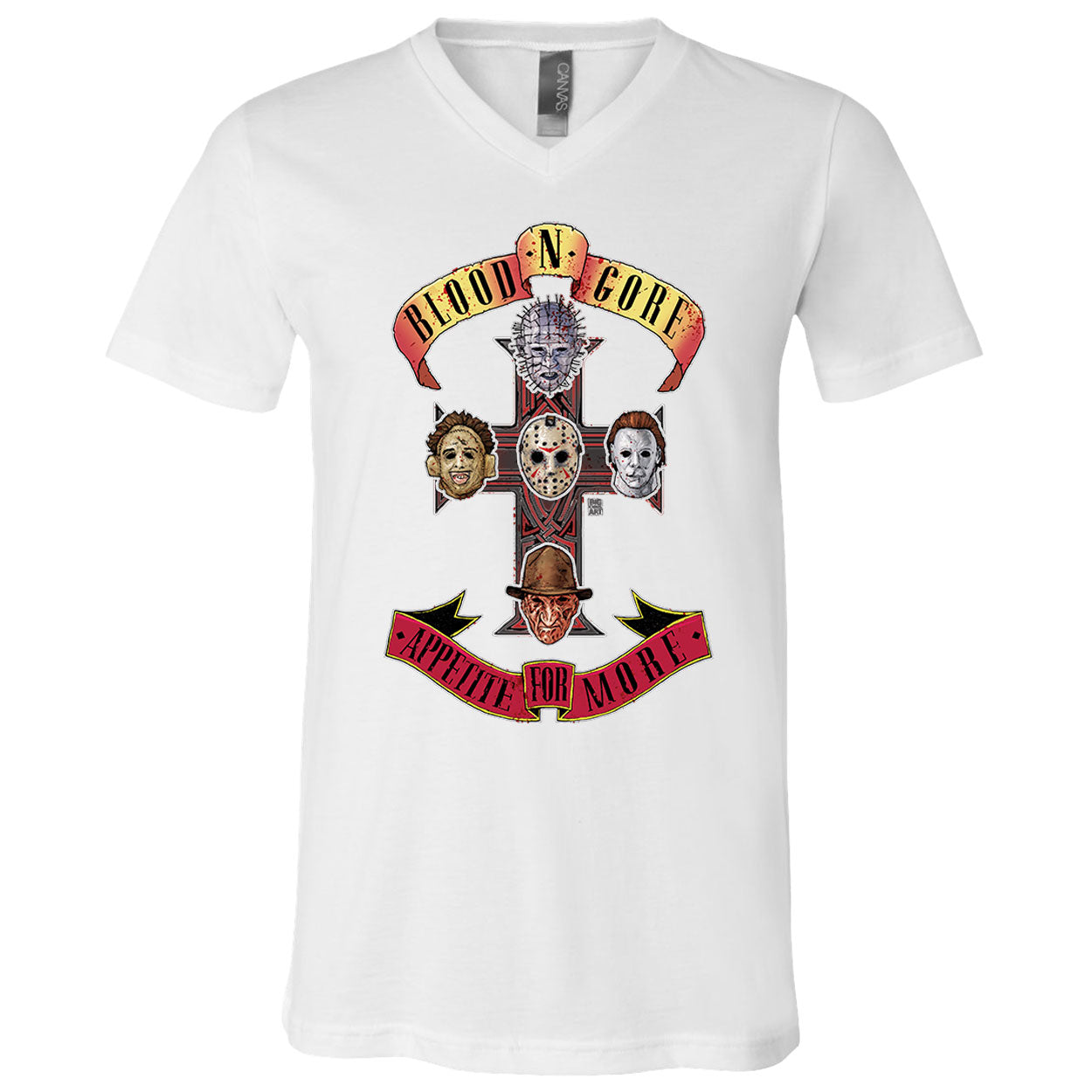 Big Chris Art Appetite for More V-Neck T-shirt