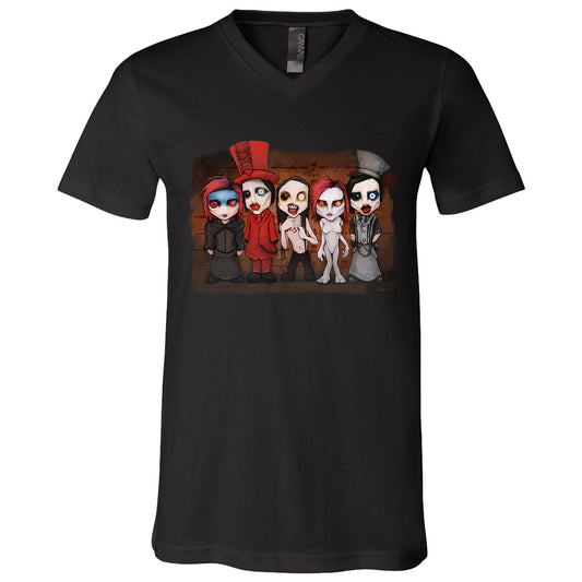 Big Chris Art Big Chris Art Beautiful People V-Neck T-shirt
