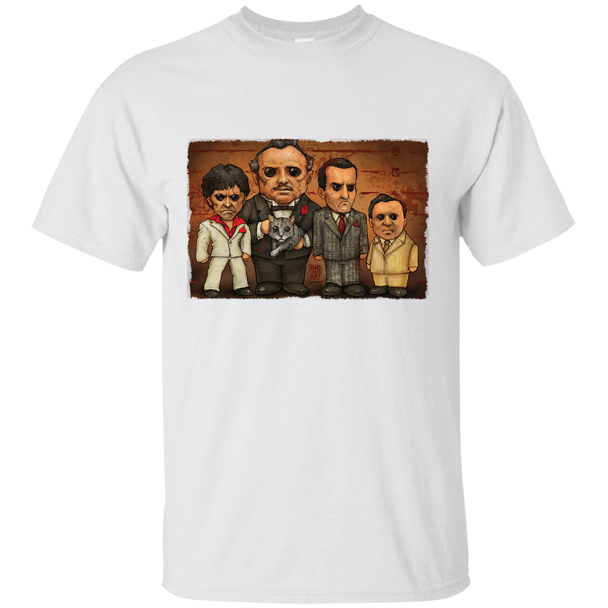 Big Chris Art Gangster Line Up T-shirt