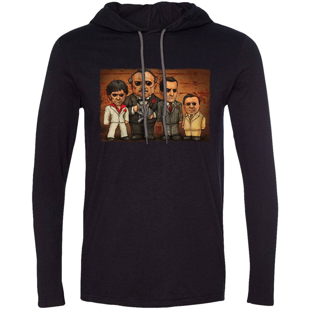 Gangster Line Up Hooded Long Sleeve