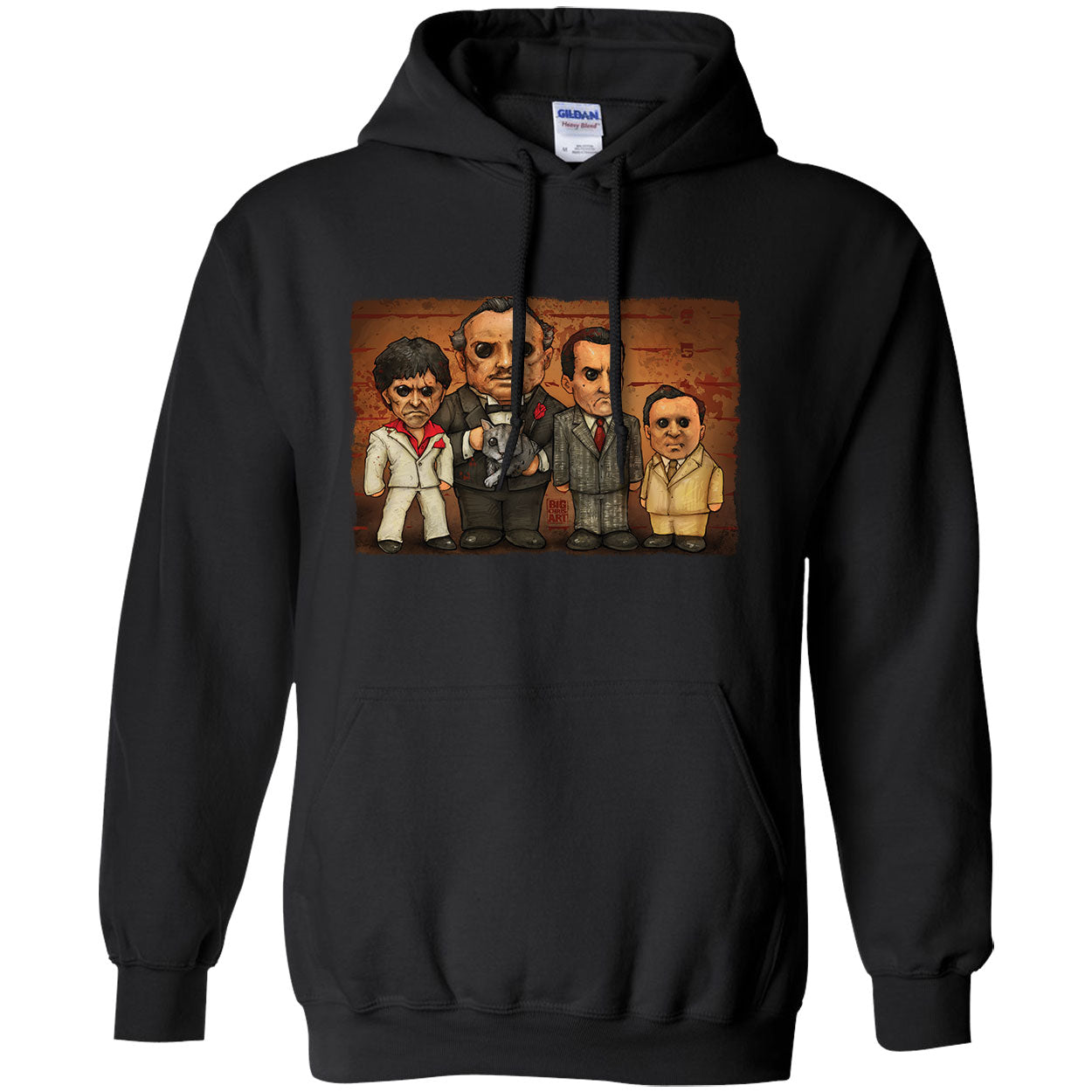 Big Chris Art Gangster Line Up Hooded Sweatshirt