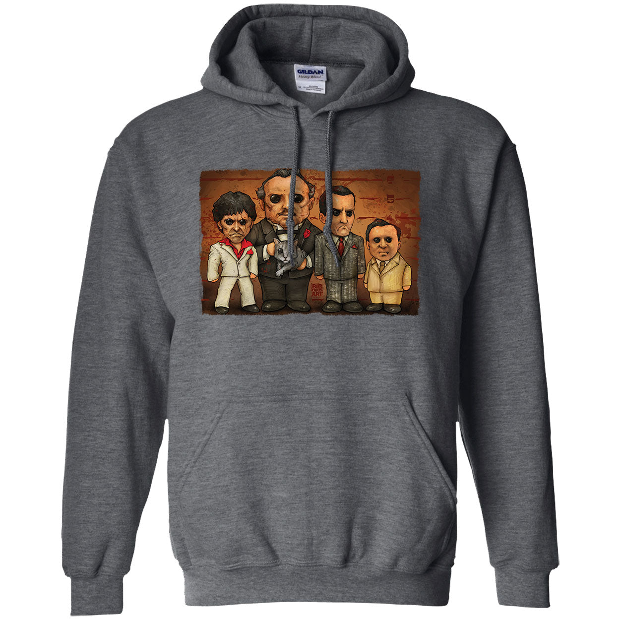 Big Chris Art Gangster Line Up Hooded Sweatshirt