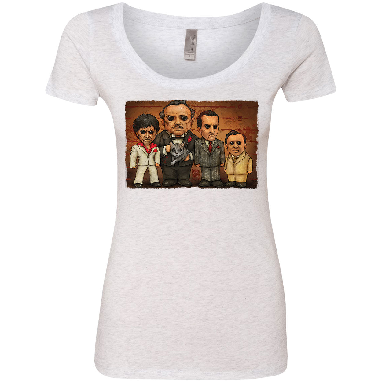 Gangster Line Up Scoop Neck Junior Top