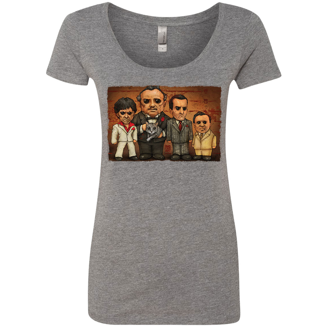 Gangster Line Up Scoop Neck Junior Top