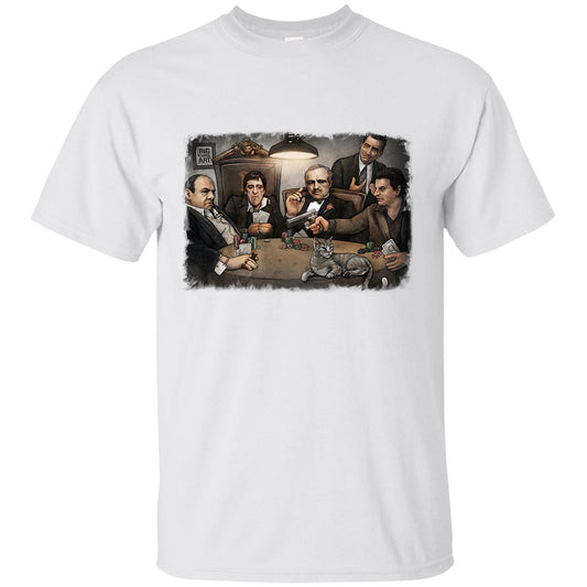 Big Chris Art Big Chris Art Gangsters Playing Poker T-shirt