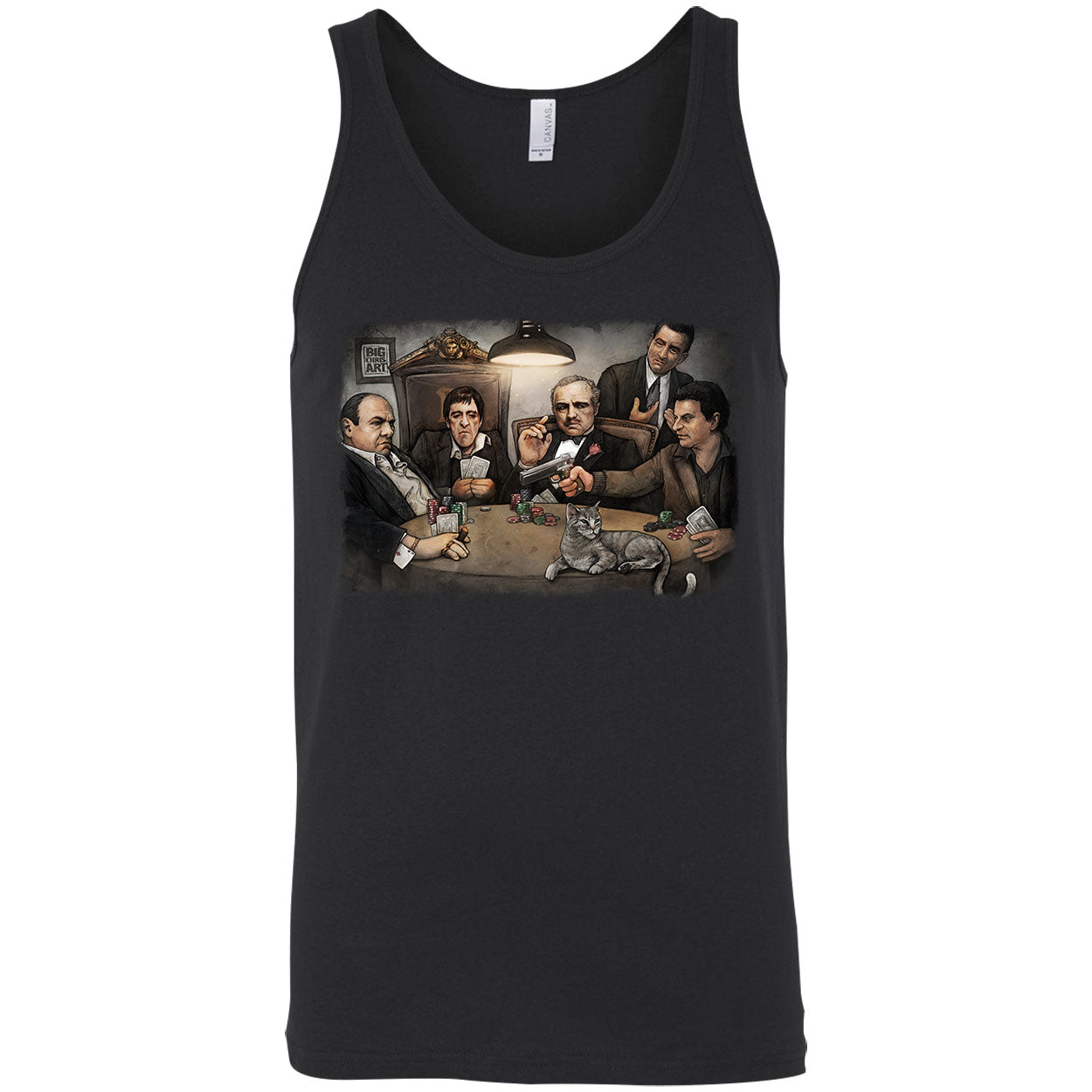 Gangsters Playing Poker Mens Tank