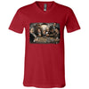 Gangsters Playing Poker V-Neck T-shirt