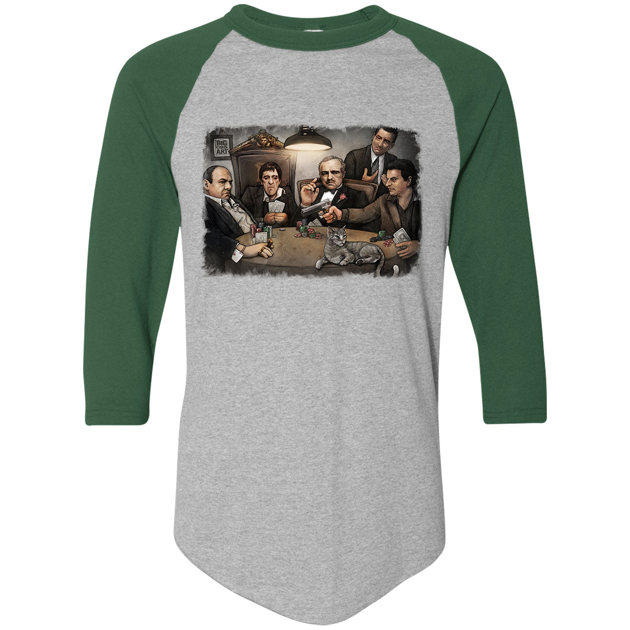 Gangsters Playing Poker Baseball Jersey