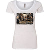 Gangsters Playing Poker Scoop Neck Junior Top