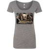 Gangsters Playing Poker Scoop Neck Junior Top