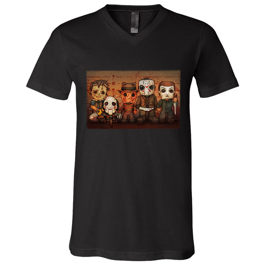 Big Chris Art Big Chris Art Killer Line Up V-Neck T-shirt