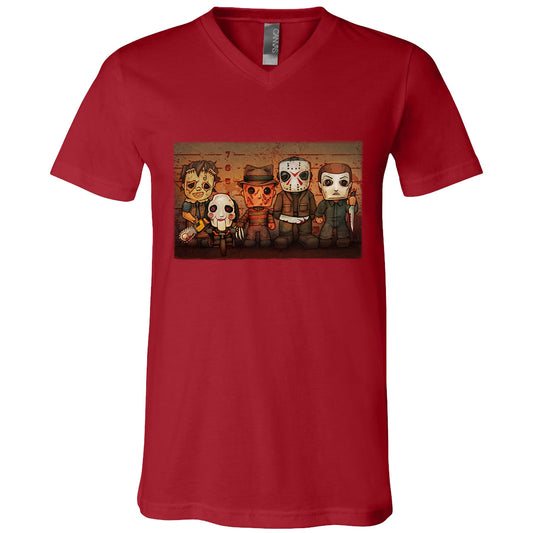 Big Chris Art Big Chris Art Killer Line Up V-Neck T-shirt