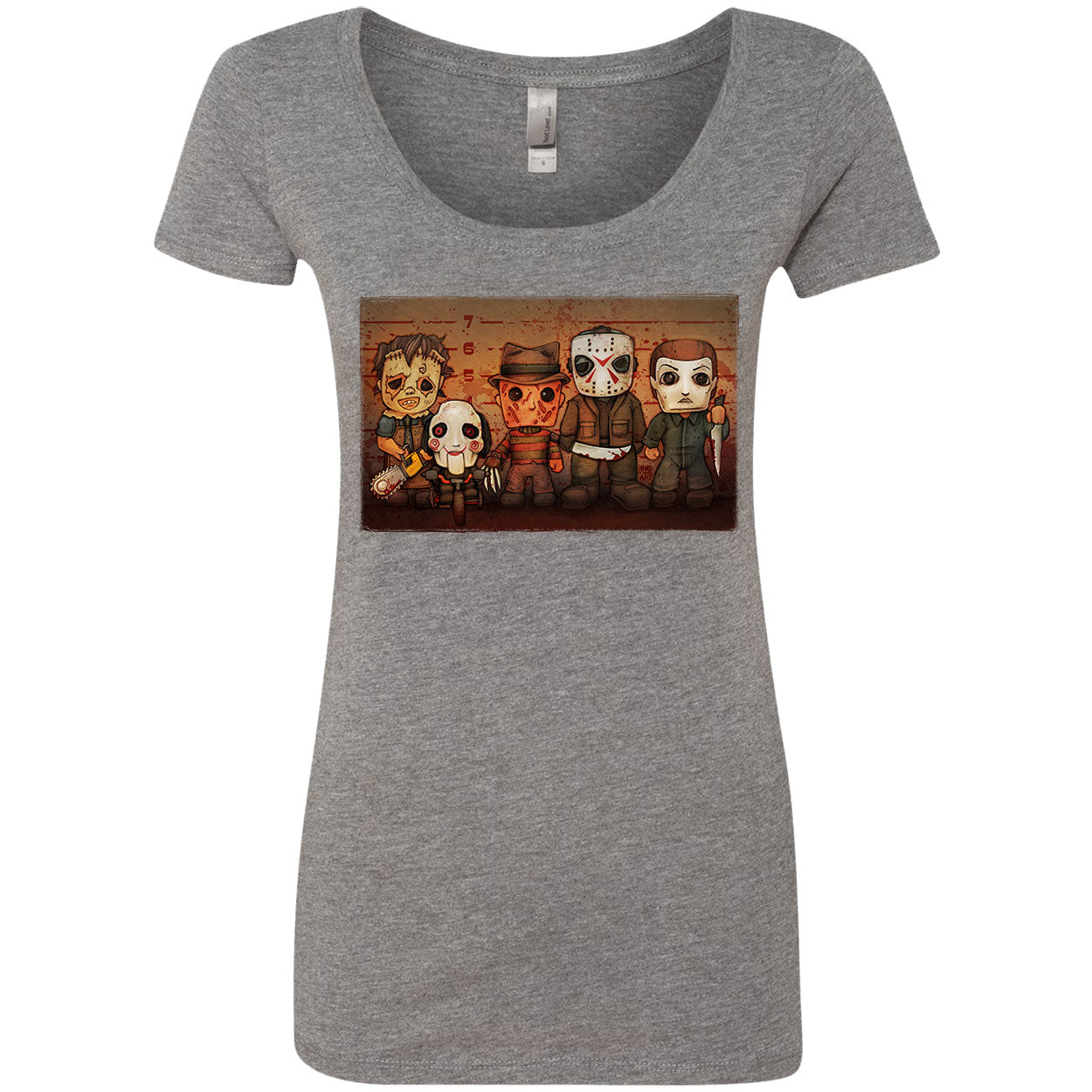 Killer Line Up Scoop Neck Junior Top