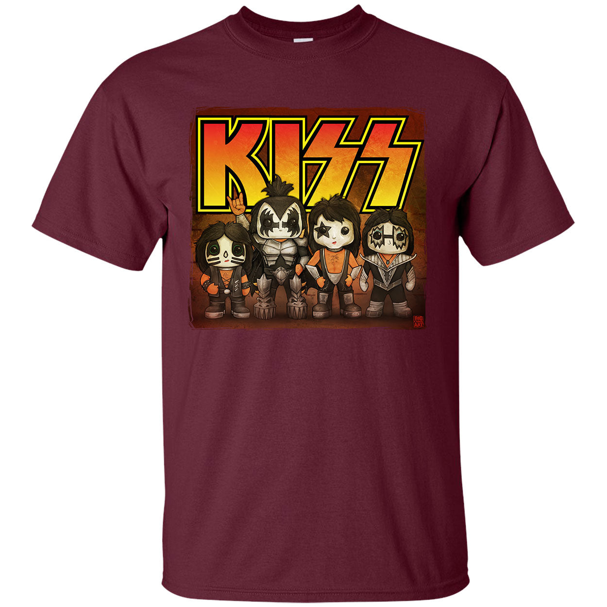 Big Chris Art Kiss Line Up T-shirt