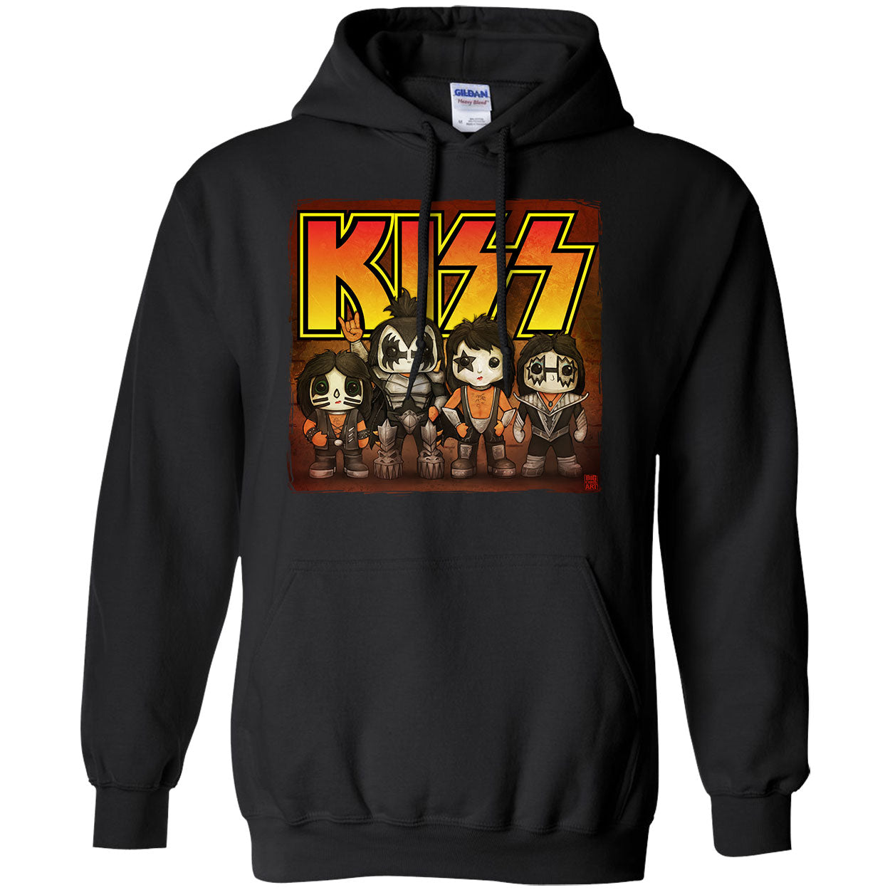Big Chris Art Kiss Line Up Hooded Sweatshirt