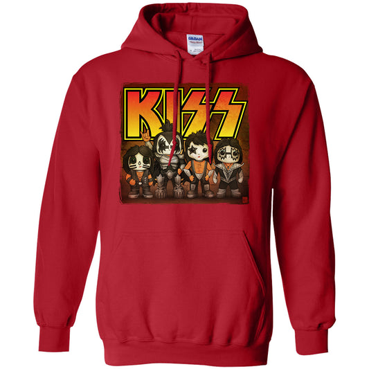 Big Chris Art Big Chris Art Kiss Line Up Hooded Sweatshirt