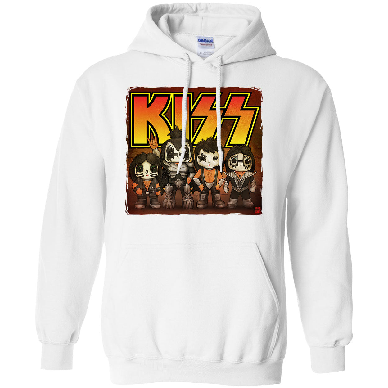 Big Chris Art Kiss Line Up Hooded Sweatshirt