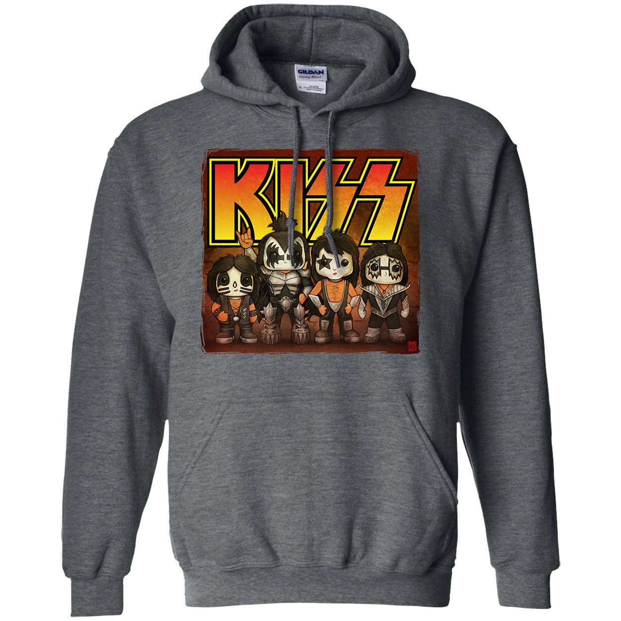 Big Chris Art Kiss Line Up Hooded Sweatshirt