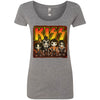 Kiss Line Up Scoop Neck Junior Top