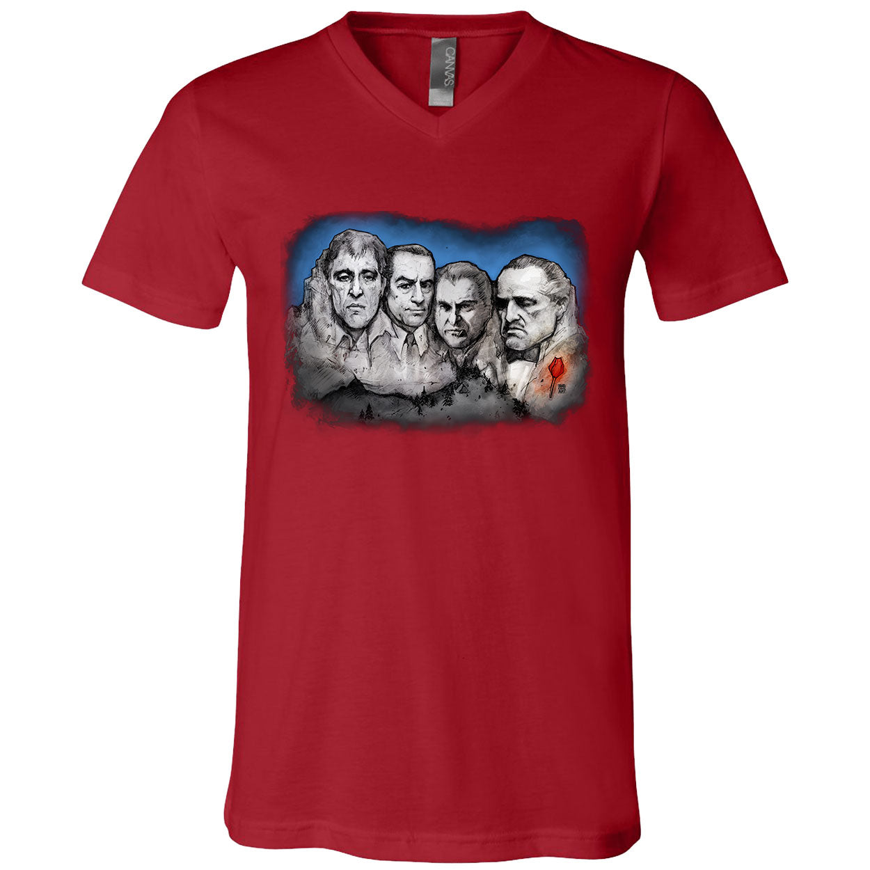 Big Chris Art Mt MobMore V-Neck T-shirt