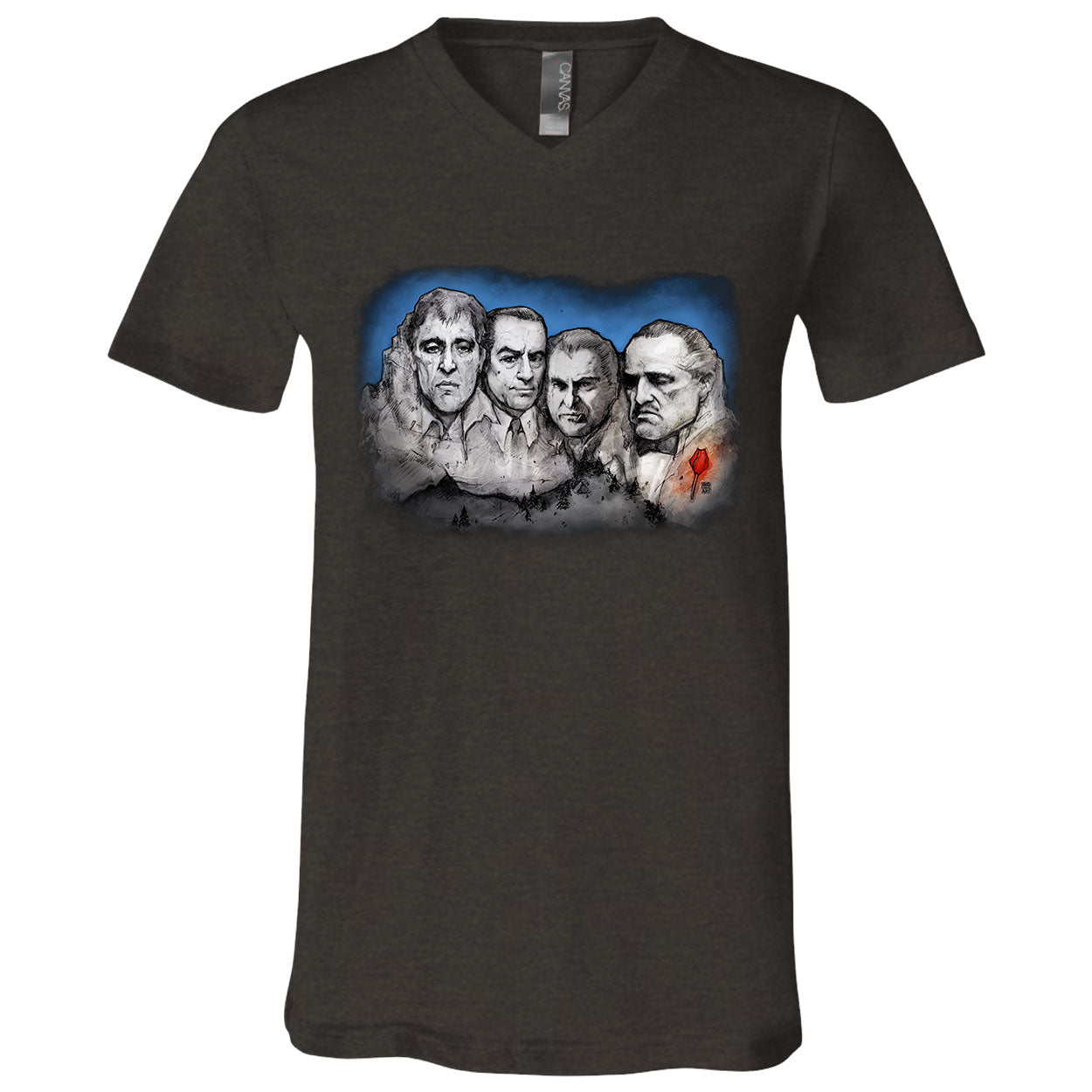 Big Chris Art Mt MobMore V-Neck T-shirt