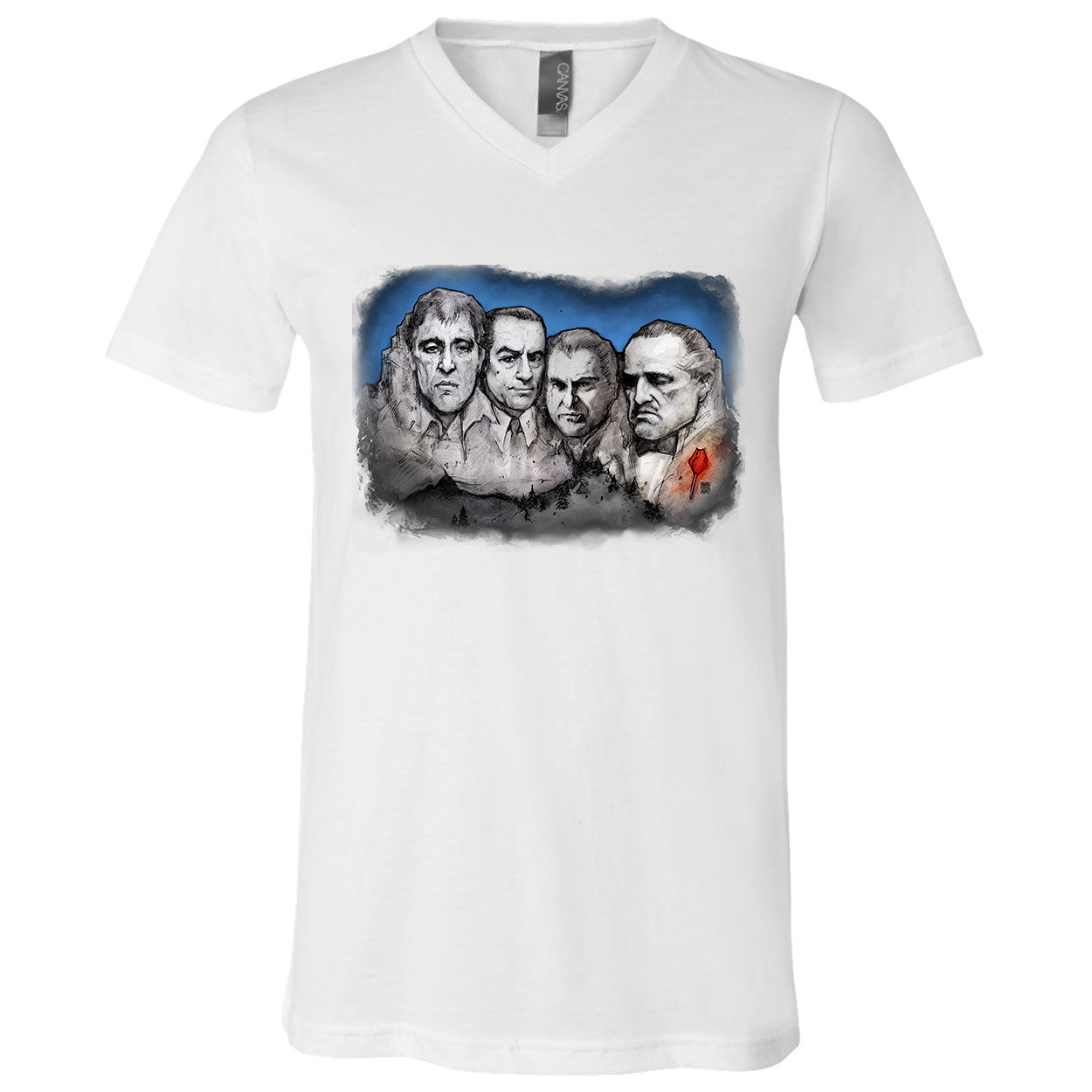 Big Chris Art Mt MobMore V-Neck T-shirt