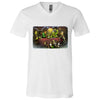 Monsters Playing Poker V-Neck T-shirt