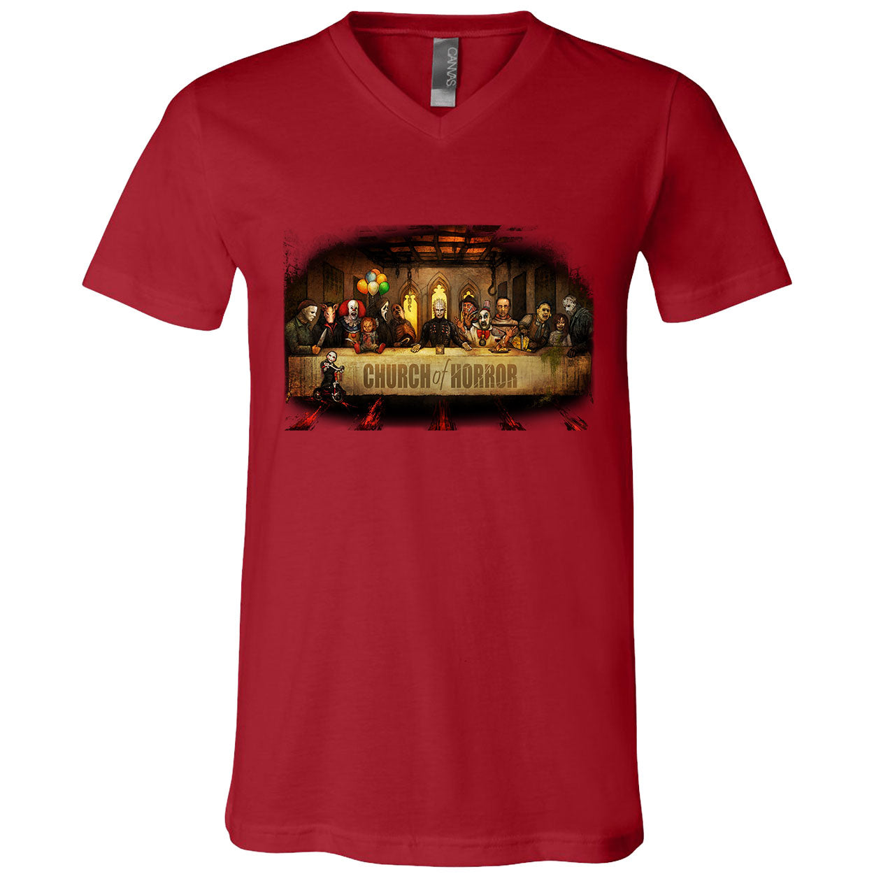 Big Chris Art Slash Supper V-Neck T-shirt