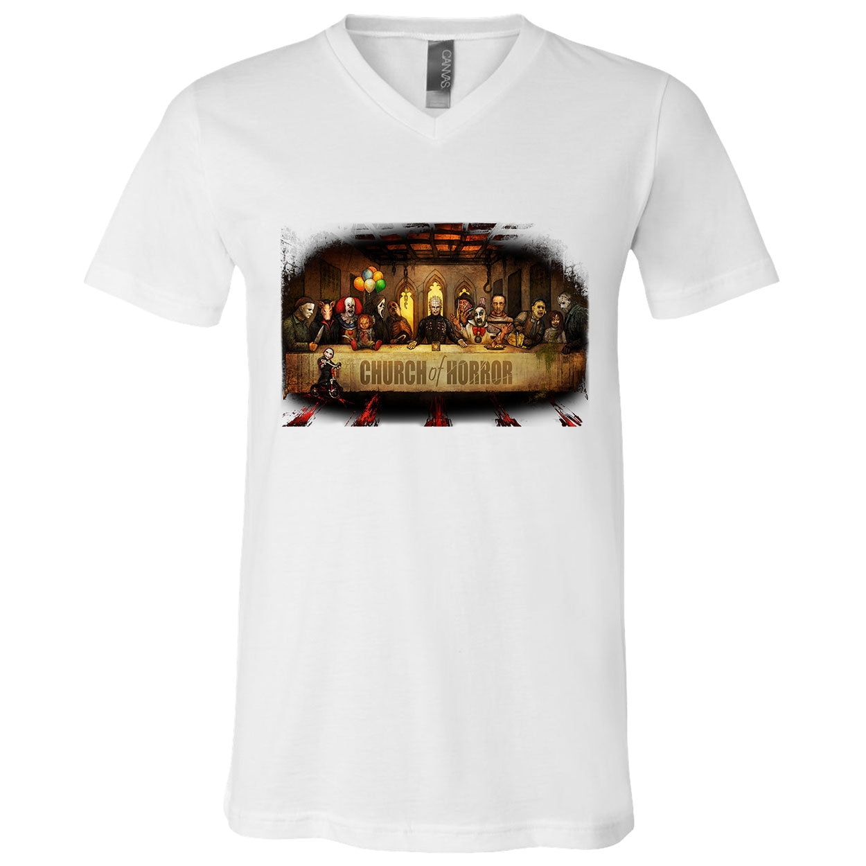 Big Chris Art Slash Supper V-Neck T-shirt