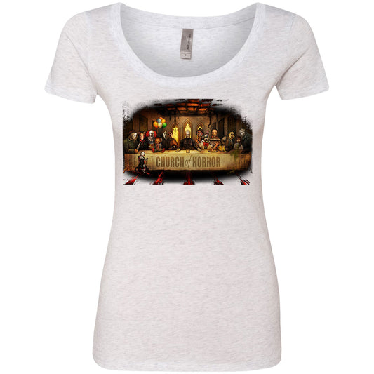 Slash Supper Scoop Neck Junior Top