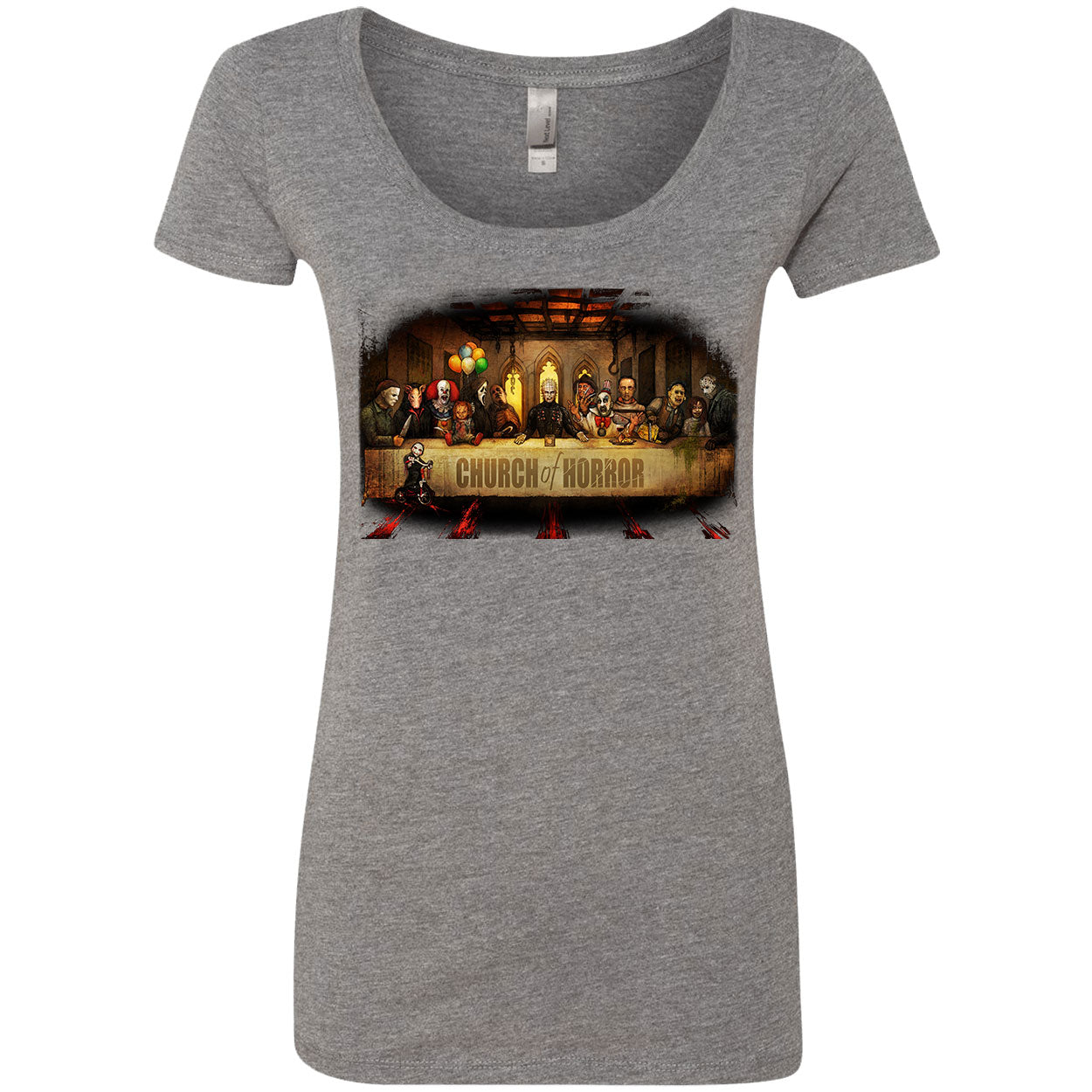 Slash Supper Scoop Neck Junior Top