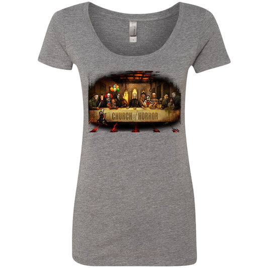 Slash Supper Scoop Neck Junior Top