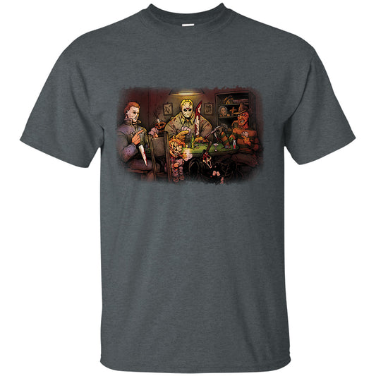 Big Chris Art Big Chris Art Slashers Playing Poker T-shirt