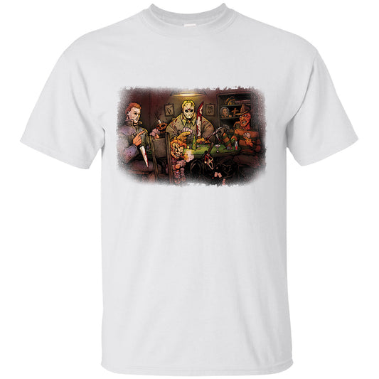 Big Chris Art Big Chris Art Slashers Playing Poker T-shirt