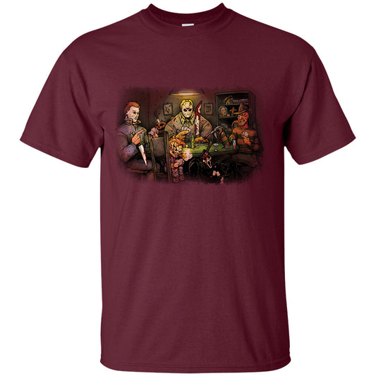 Big Chris Art Big Chris Art Slashers Playing Poker T-shirt