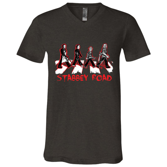 Big Chris Art Big Chris Art Stabbey Road V-Neck T-shirt