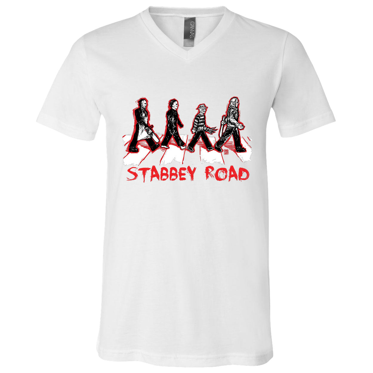 Big Chris Art Stabbey Road V-Neck T-shirt