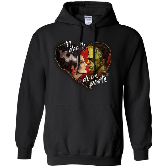 Big Chris Art Big Chris Art Frank and Bride Hooded Sweatshirt