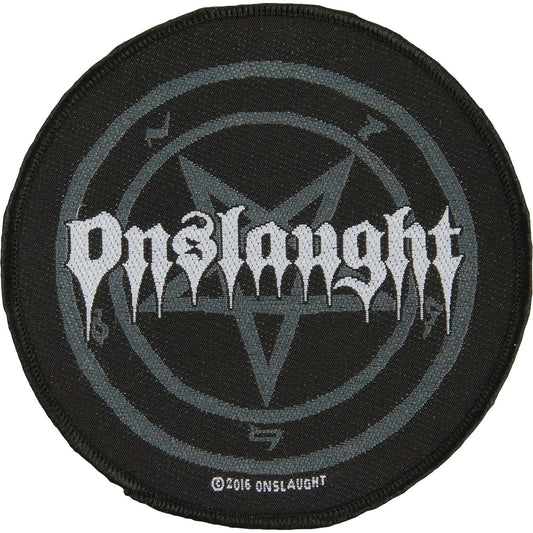 Onslaught Pentagram Woven Patch