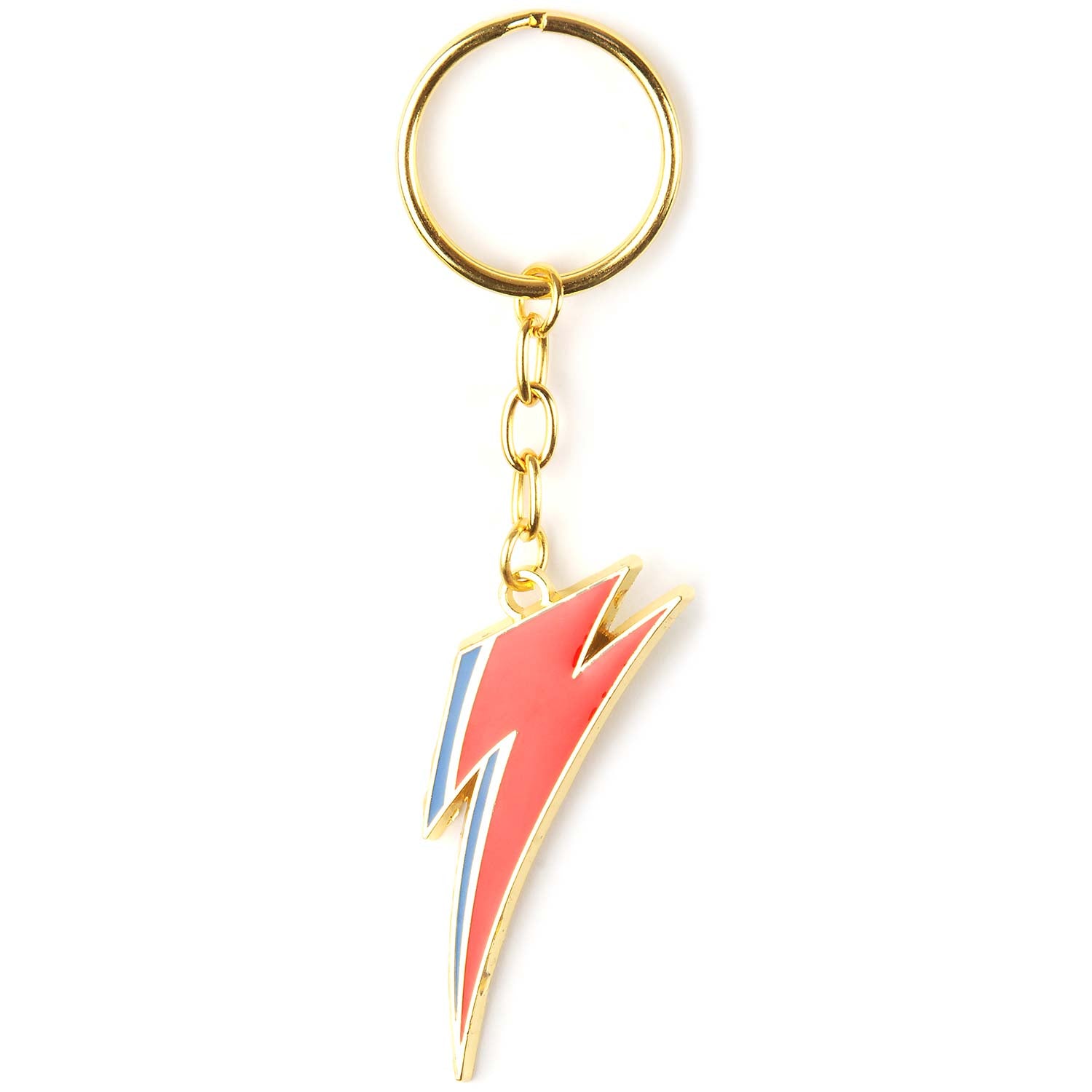David Bowie Enamel Fill Gold Keychain Metal Key Chain