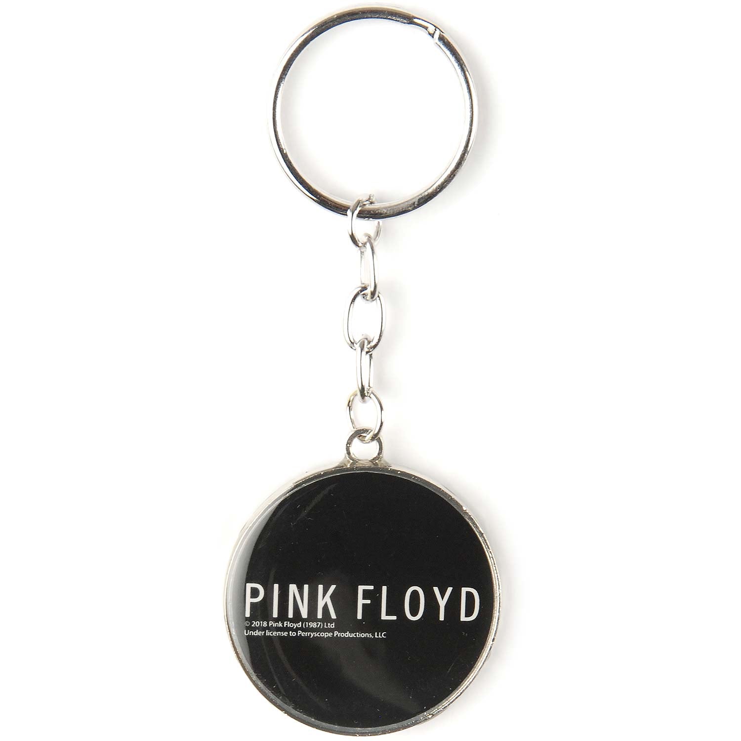 Pink Floyd Darkside Print Under Dome Glass Keychain Plastic Key Chain